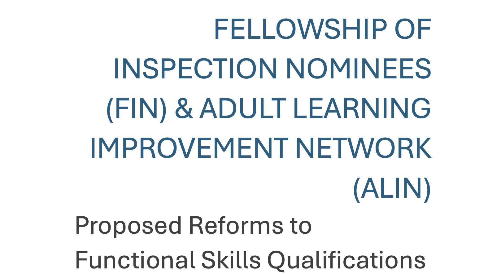 FSQ Reforms - FIN Submission