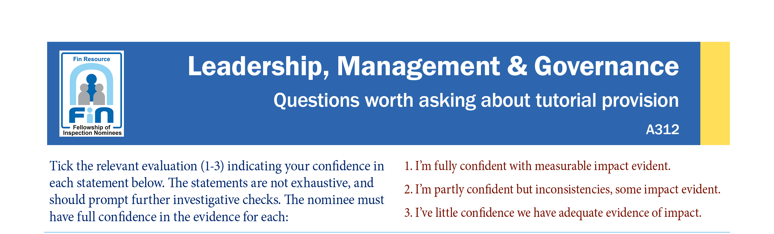 A312. Questions to explore with tutorials