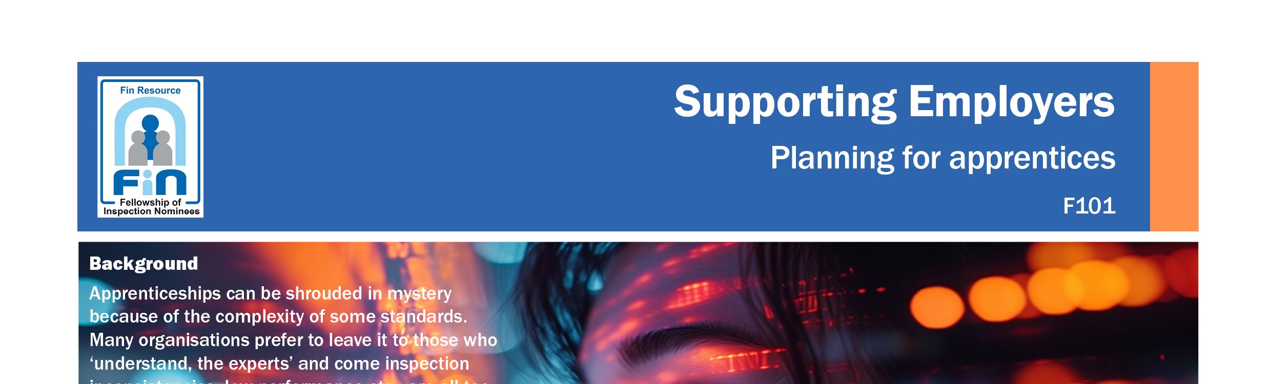 F101. Supporting employers plan for apprenticeships
