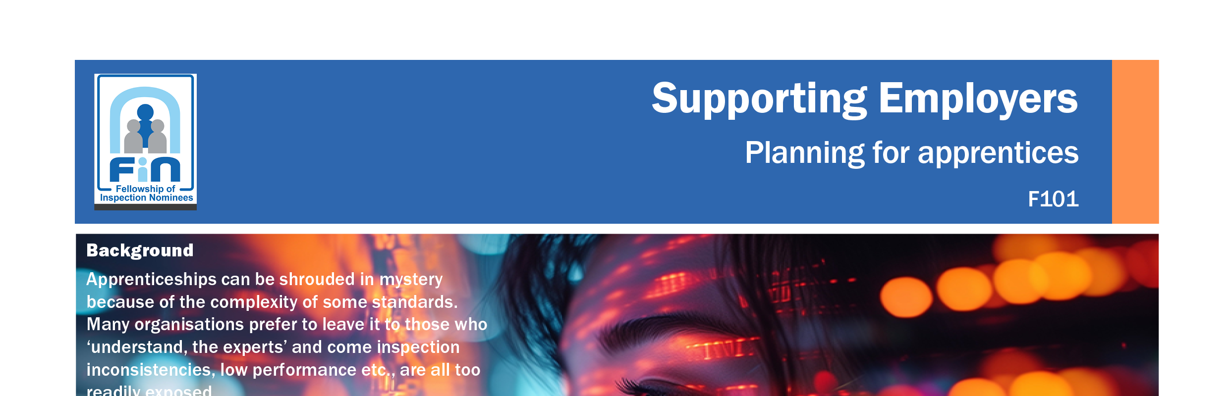 F101. Supporting employers plan for apprenticeships