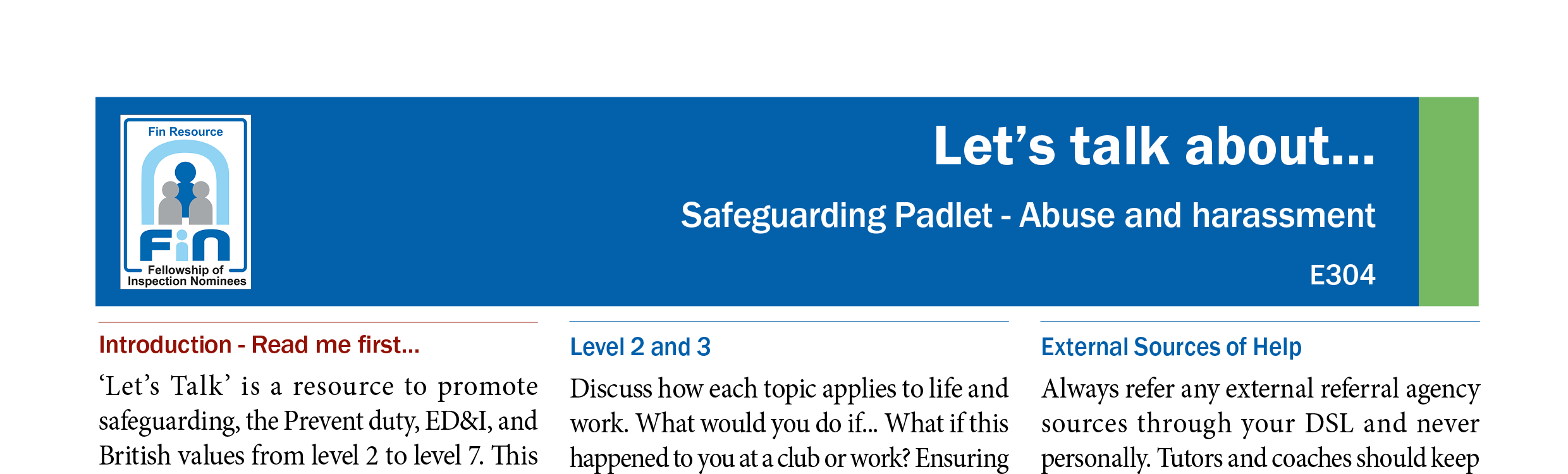 E304. Padlet - Abuse and harassment