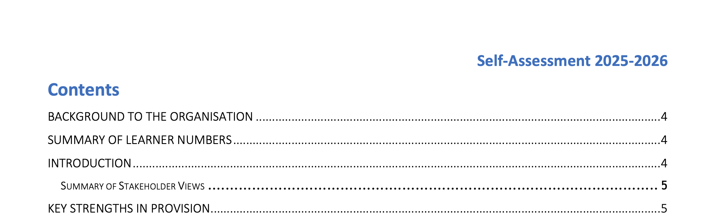 A601. Self-assessment template MS Word