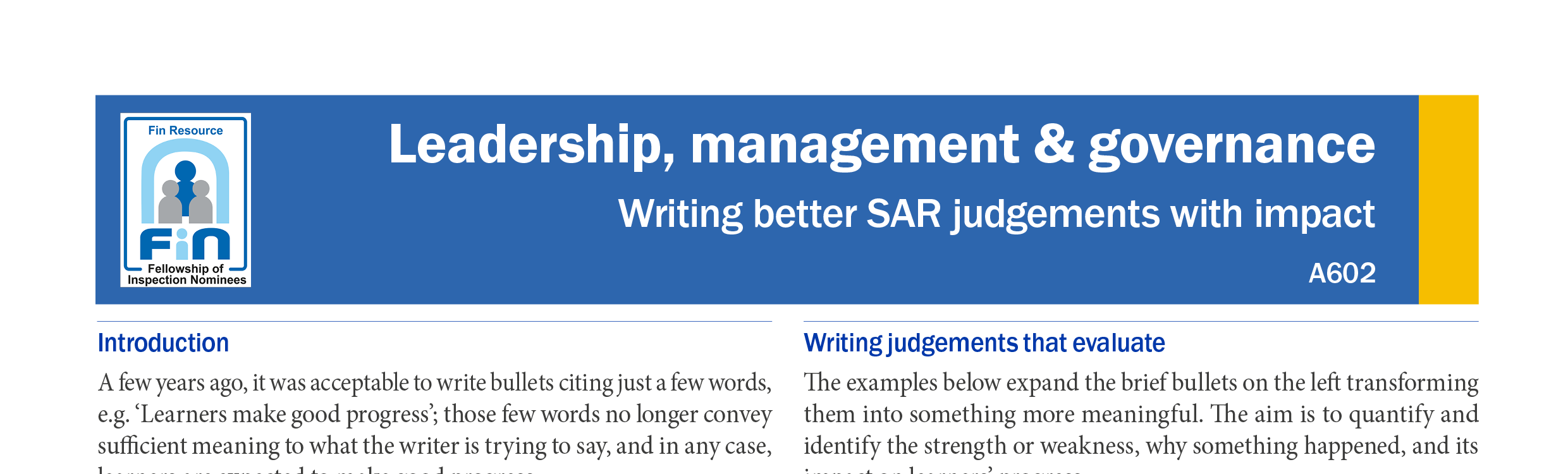 A602. Writing better SAR bullets for impact
