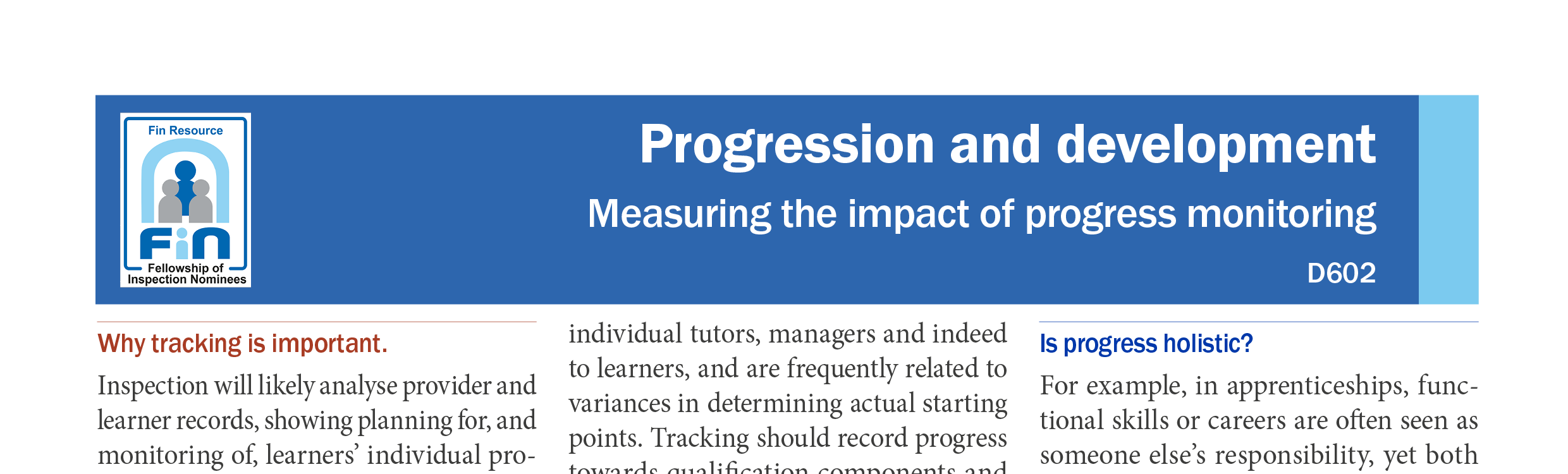 B602. Demonstrating the impact of interventions
