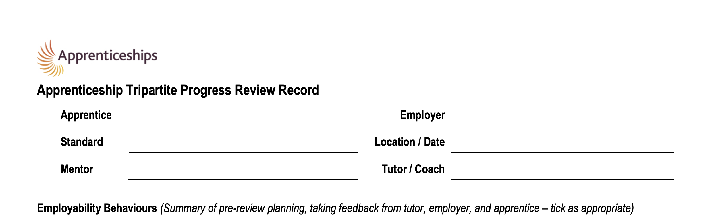 C305. Sample Tripartite progress review Word