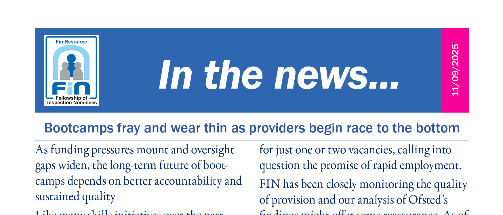 Bootcamps fray and wear thin