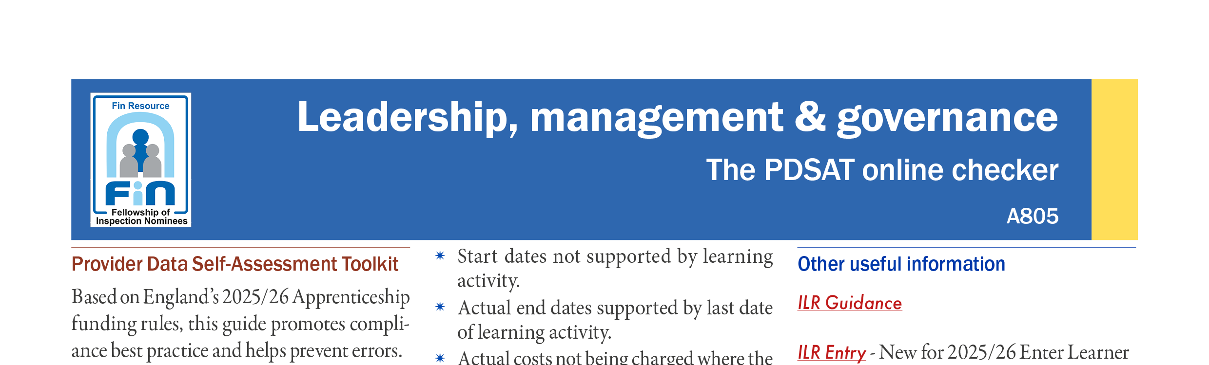 A805. Funding Rules  - The PDSAT online checker