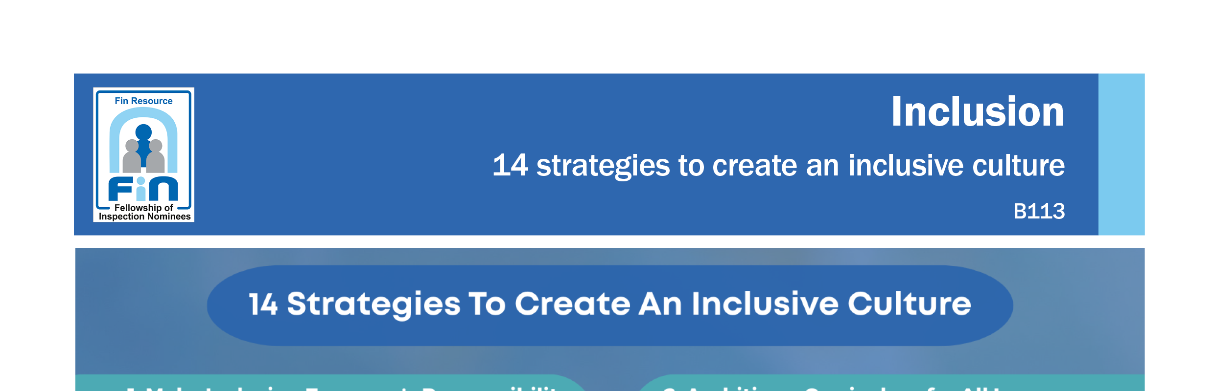 B113. Strategies to create an inclusive culture