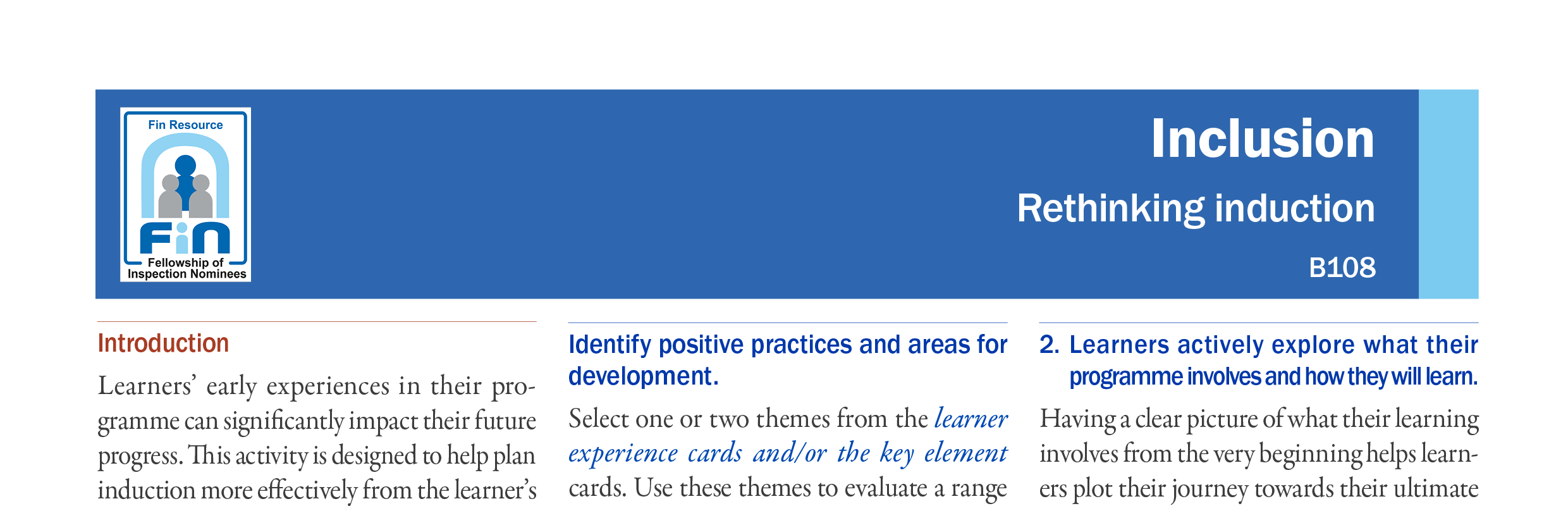 B108. Rethinking induction